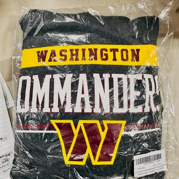 NEW Campus Colors Washington Commanders Hoodie Sweatshirt Gray Mens Size XXL - Picture 2 of 4